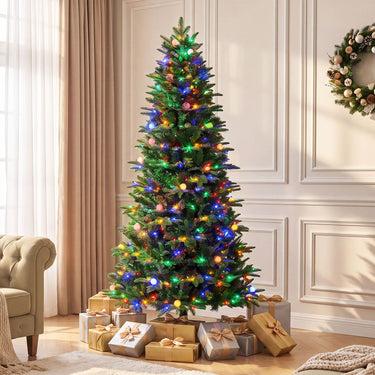 Artificial Christmas Tree with 280 Multi-Color LED Lights