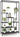 6-tier Tall Plant Stand, 180 CM Metal Indoor Plant Shelf w/ 10 Hanging Hooks & Wire Shelf for Multiple Plants - PatiojoyAU