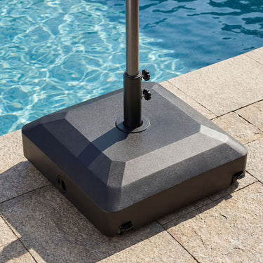 68 KG Umbrella Stand with Wheels and Adjustable Knobs Fits 32-48 mm Poles