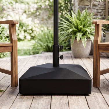 70kg Mobile Fillable Patio Umbrella Base with 4 Wheels and 2 Locks for 38-48mm Pole