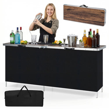 Folding Camping Table, Aluminum Portable Picnic Table