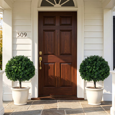 70 cm Artificial Boxwood Topiary Ball Tree Set with Ground Spike