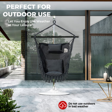 Hammock Swing Chair with Detachable Steel Bars