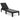 Outdoor Chaise Lounger Chair, 3-Position Reclining Chair with Waterproof Rattan Textured PP Surface