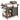 Outdoor Grill Cart with Storage Cabinet Shelves and Stainless Steel Top