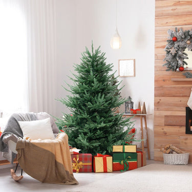 1.8M/2.1M Pre-lit Artificial Christmas Tree with 778/1090 Branch Tips and 240/340 Warm White LED Lights