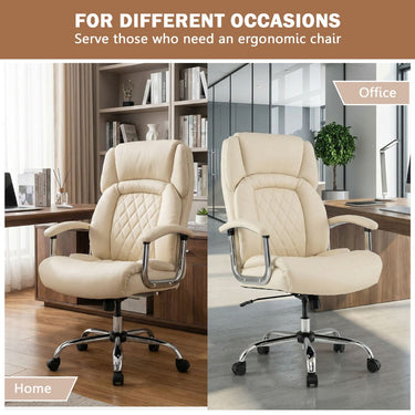 Height Adjustable Office Chair with Upgraded Padded Armrest