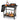 Outdoor Grill Cart Pizza Oven Stand Movable Dining Cart Work Table with Shelf