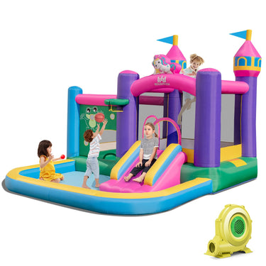 Inflatable Bounce House with Slide and Ball Pit Pools