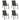 Patio Rattan Chairs Set of 4, Stackable Dining Chair Set with Wicker Woven Backrest & Seat - PatiojoyAU