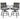 360° Swivel Bar Stool Set of 2, Counter Height Bar Chair with Metal Frame - PatiojoyAU