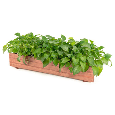 Raised Garden Bed, Fir Wood Planter Box for Vegetable Fruits Herb Grow, 91.5 x 18 x 16 cm - PatiojoyAU