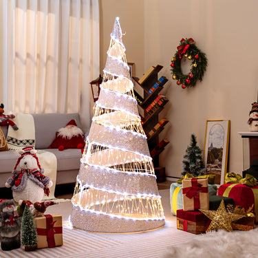 155CM Pre lit Christmas Cone Tree for Home