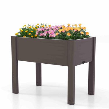 Raised Garden Bed, Self-Watering Planter Box with Water Level Indicator - PatiojoyAU