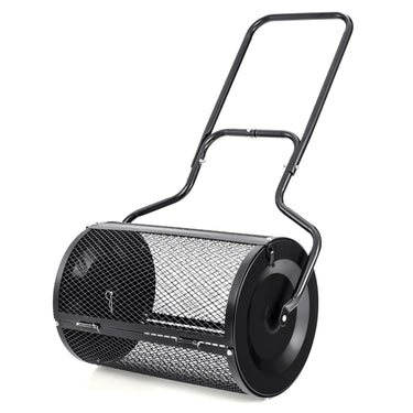 Compost Spreader, 68CM Peat Moss Spreader w/Upgrade Side Latches & U-Shape Handle - PatiojoyAU