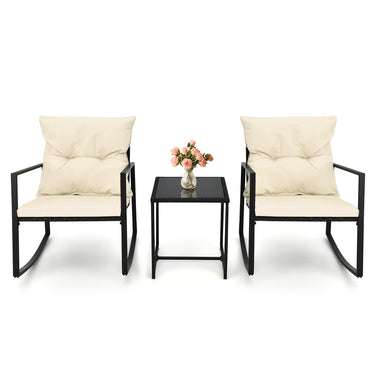 Patio Conversation Set with Soft Cushions for Porch Backyard Poolside Balcony - PatiojoyAU