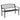 Outdoor Bench 127cm Garden Bench with Slatted Backrest and Curved Armrests