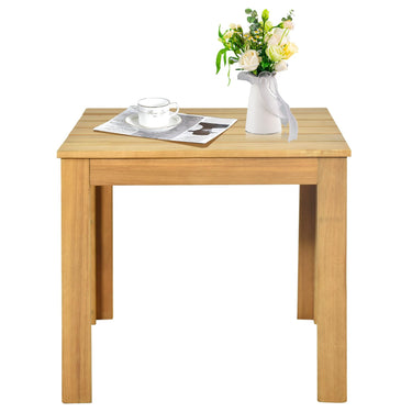 Outdoor Acacia Wood Side Table w/Oil Finished - PatiojoyAU
