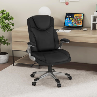 Ergonomic Office Leather Executive Chair with Rocking Function and Adjustable Height