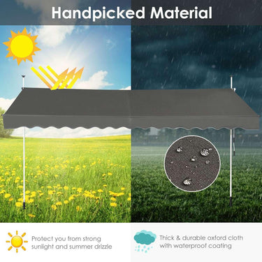 Telescopic Awning Sun Shade, Retractable Canopy Sun Shelter