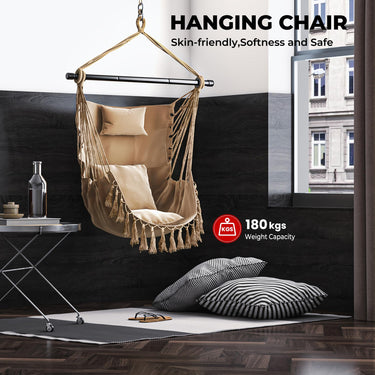 Hammock Swing Chair with Detachable Steel Bars