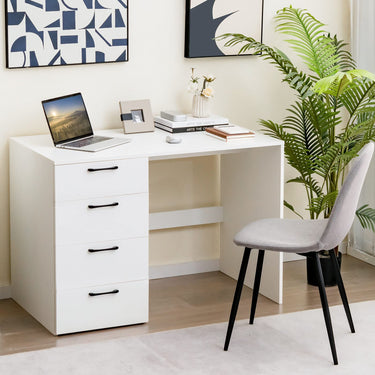 Home Office Writing Desk with File Storage Cabinet