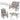 4 Piece Patio Glider Conversation Set, Outdoor Gliding Furniture Set w/Tempered Glass Coffee Table - PatiojoyAU