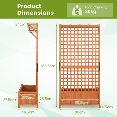 Indoor & Outdoor Plant Container with Hanging Roof