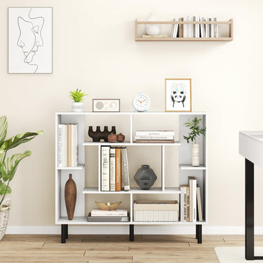Bookshelf with Metal Legs for Bedroom and Living Room