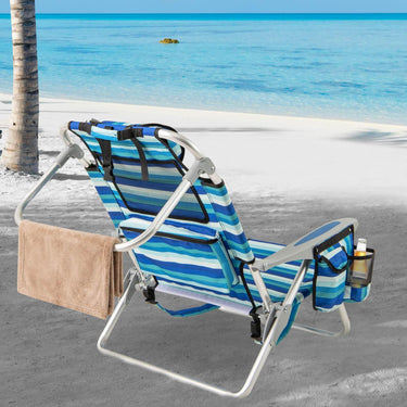 Folding Beach Chair for Adults for Lawn Camping