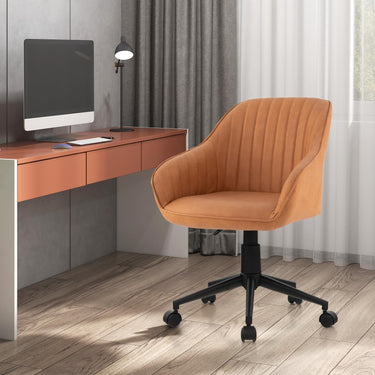Home Office Desk Chair with 5 Rolling Wheels for Study, Bedroom, Office