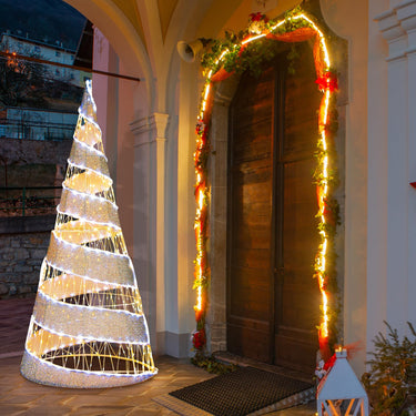 155CM Pre lit Christmas Cone Tree for Home