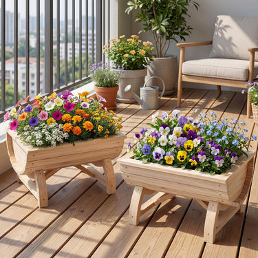 Outdoor Decorative Flower Pots for Patio, Balcony & Lawn