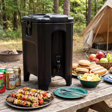 16.5 L Insulated Beverage Dispenser, Hot and Cold Drink Server Carrier with Handles & Drip-Proof Faucet