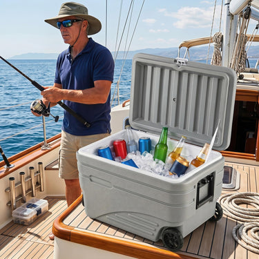 Outdoor Hard Cooler for Camping, Fishing, Travel, Picnic
