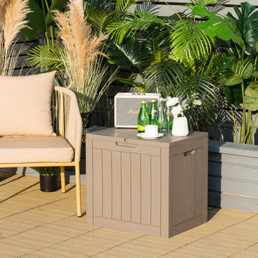Deck Box, 118L Outdoor Storage Box for Patio Tools, Cushions, Garden Supplies - PatiojoyAU