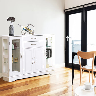 Buffet Sideboard with 2 Drawers & 3 Cabinets for Kitchen & Living Room