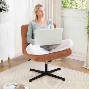 Cross Legged Office Chair with Adjustable Height for HomeOffice