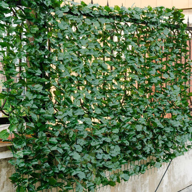 Artificial Hedges Panel, Topiary Hedge Plant, Privacy Hedge Screen w/Ivy Leaves(150 x 240cm(1.5kg))