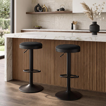 Moder Height Adjustment Bar Stools with and D-Shaped Footrest Set of 2