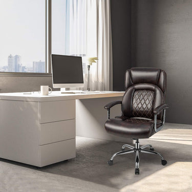 Height Adjustable Executive Chair with Upgraded Padded Armrest