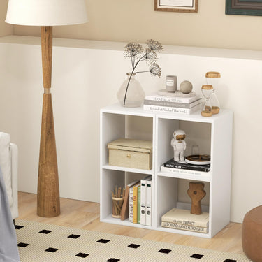 Open Back 2 Tier Bookshelf with Anti-toppling Kit