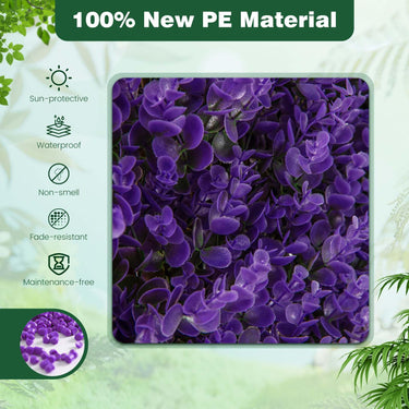 Expandable Fence Privacy Screen, Decorative Faux Eucalyptus Fencing Panel - PatiojoyAU