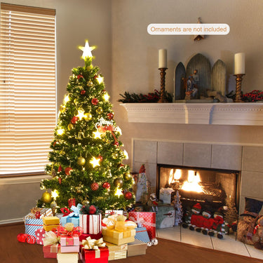 150CM/180CM Pre-Lit Christmas Tree with 8 Lighting Modes