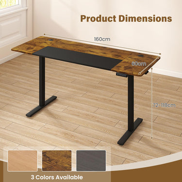 160x60cm Electric Height Adjustable Standing Desk