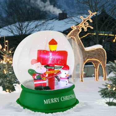 126CM Christmas Inflatable Snow Globe Blow Up Yard Decoration