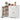 105cm Storage Buffet Cabinet with 3 Doors Drawer and Shelves for Home Dining