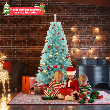 1.8M Blue Artificial Christmas Tree with 758 Lush Branch Tips