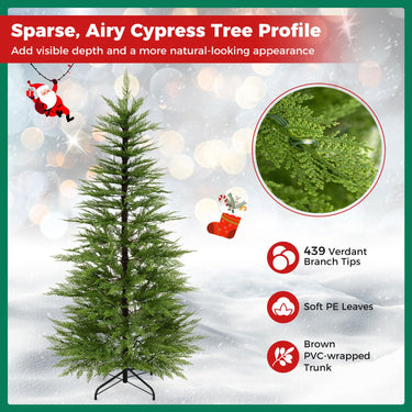 180cm Pre-Lit Artificial Christmas Tree w/ 890 Warm White Lights