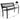 Garden Bench, Metal Park Bench, Metal Bench for Terrace & Balcony, 116 x 50 x 75cm, Black - PatiojoyAU